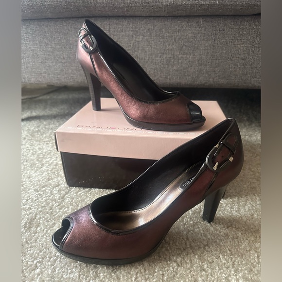 Metallic Brown Heels - worn once - Picture 1 of 11